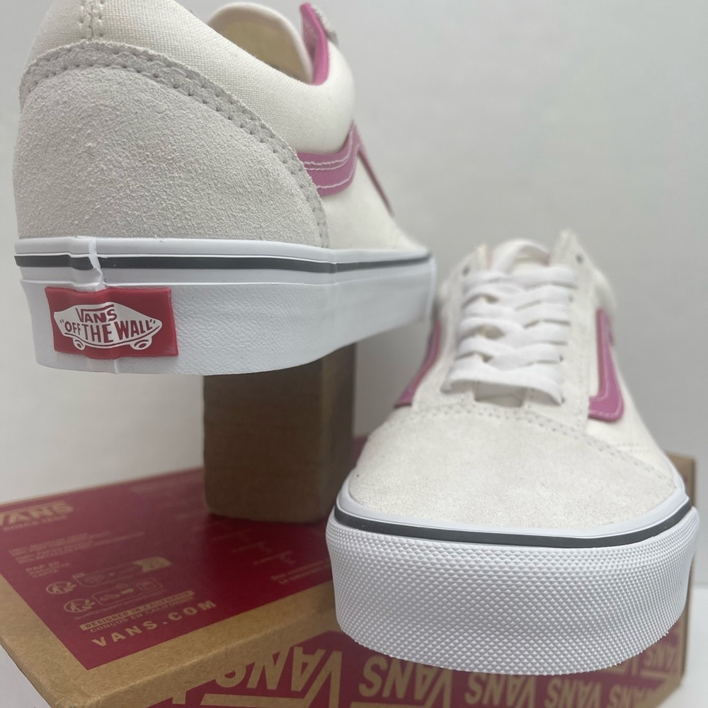 Vans Men’s Old Skool
Pop Raspberry Rose Sneakers
VN000CR5YLZ
Cream Pink Low-To - Picture 7 of 16